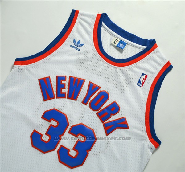 Maglia New York Knicks Patrick Ewing #33 Retro Bianco